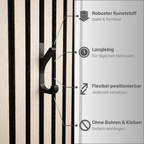 Kleiderhaken Click-System für Akustikpaneele – 5 Designs
