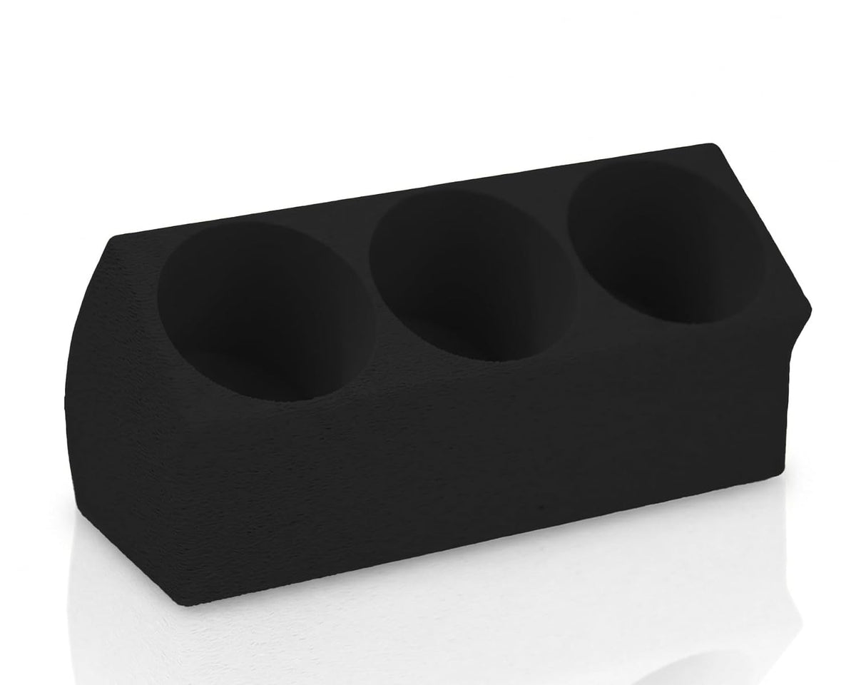 Dipping Powder Flüssigkeiten Halter – Ergonomischer Ständer für 3 Flaschen – Anti-Kipp Design für Maniküre & Nageldesign – 40mm Öffnung (schwarz)