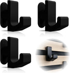 Kleiderhaken für Akustikpaneele & Lamellenwand – Horizontale Ausrichtung – 3er Set – Montage ohne Bohren – Garderobenhaken Holzpaneele | 13mm & 15mm | Für Jacken, Taschen & Basecaps (13 mm, eckig)