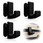 Kleiderhaken für Akustikpaneele & Lamellenwand – Horizontale Ausrichtung – 3er Set – Montage ohne Bohren – Garderobenhaken Holzpaneele | 13mm & 15mm | Für Jacken, Taschen & Basecaps (13 mm, eckig)