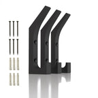 Doppelhaken für Akustikpaneele – Wandmontage mit Schrauben – Maximale Stabilität – 3er Set inkl. Schrauben & Dübel – 13mm & 15mm – Garderobenhaken Lamellenwand (13 mm, Doppelhaken)