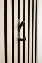 Kleiderhaken für Akustikpaneele mit Click-System – 6er Set – Montage ohne Bohren – 13mm & 15mm – Garderobenhaken Lamellenwand – Schwarz (13 mm, Doppelhaken (6er Set))