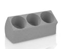 Dipping Powder Flüssigkeiten Halter – Ergonomischer Ständer für 3 Flaschen – Anti-Kipp Design für Maniküre & Nageldesign – 40mm Öffnung (schwarz)