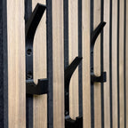 Doppelhaken für Akustikpaneele – Wandmontage mit Schrauben – Maximale Stabilität – 3er Set inkl. Schrauben & Dübel – 13mm & 15mm – Garderobenhaken Lamellenwand (13 mm, Doppelhaken)